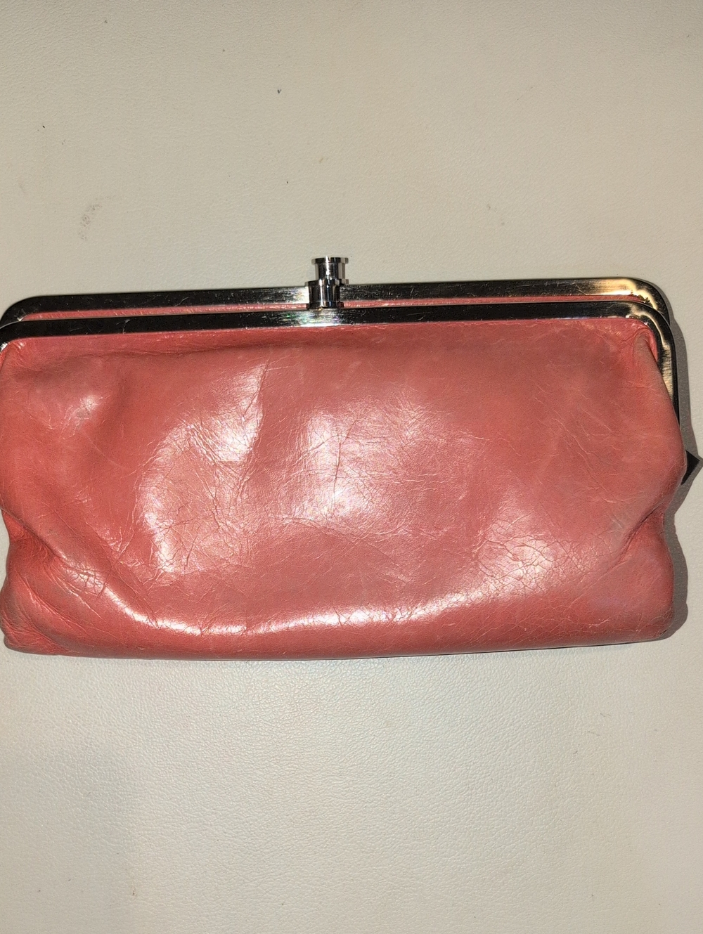 HOBO Coral Pink "Lauren" Clutch Wallet